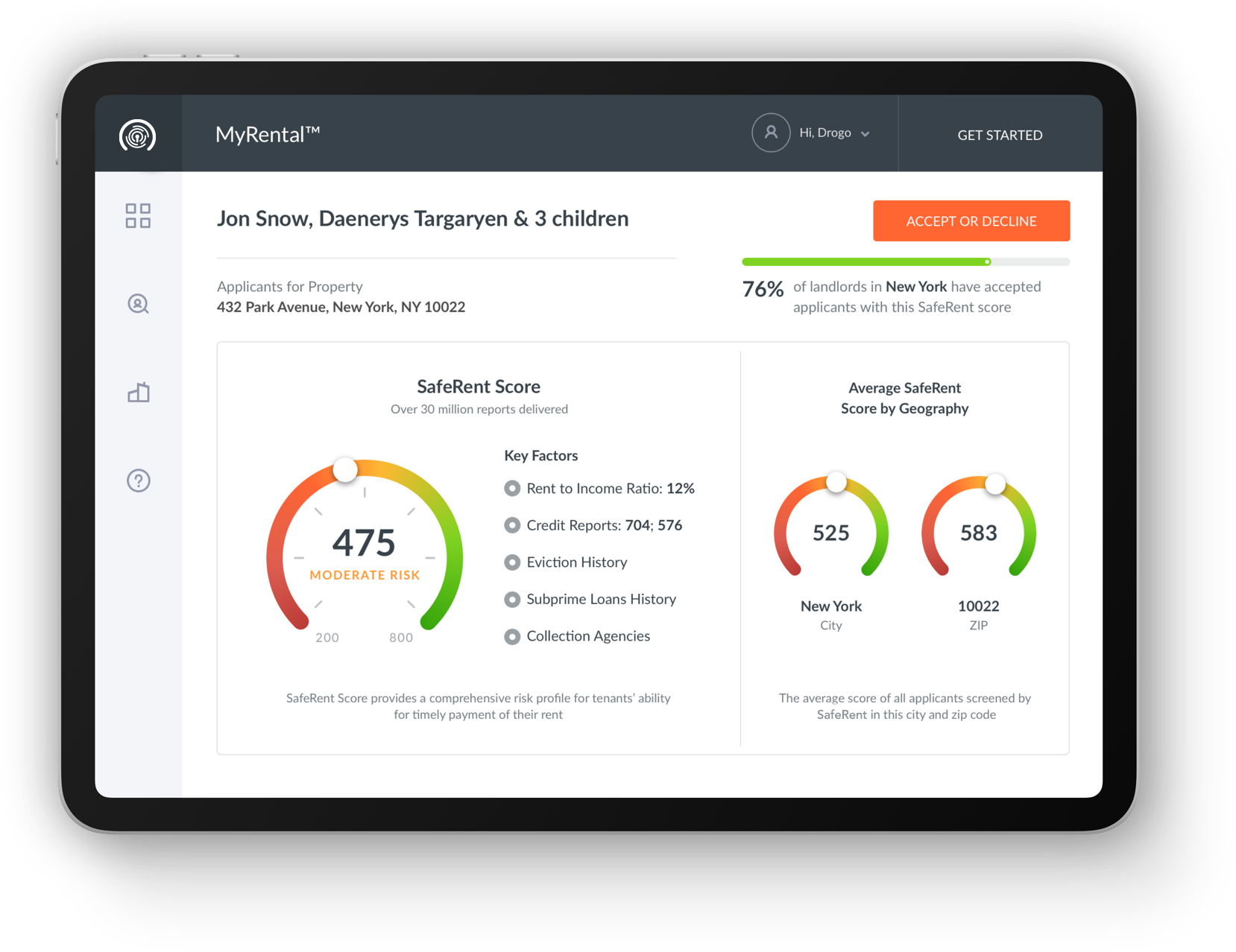 SafeRent Score